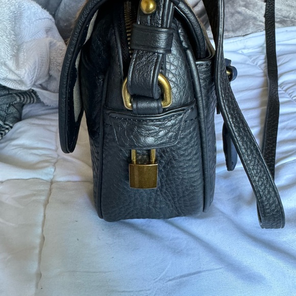 Nwot JCrew Collection Black Leathr Leopard Calf Hair Signet Flap Crossbody Bag - Picture 8 of 10